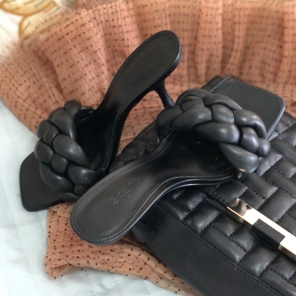 Mango Leather braided mule sandals Limited Edition - Picture 5 of 11